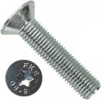 Винт с потайной головкой М5х25 мм Torx DIN 7991 (ISO 10642), класс прочности 8.8, оцинкованная сталь