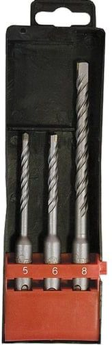 Набор буров по бетону с хвостовиком SDS 5-8 мм FTools S014, 3 шт - фото