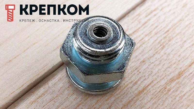 Пресс-масленка DIN 3404 плоская с метрической и дюймовой резьбой, оцинкованная сталь - фото