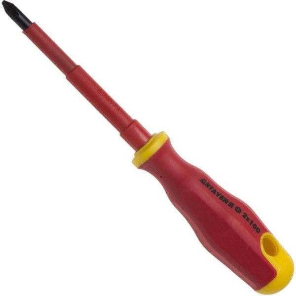 Отвертка крестовая диэлектрическая PH2х100 Stayer Electro 25142-2-10 - фото