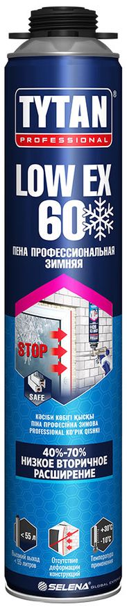 Изображение товара Профессиональная монтажная зимняя пена TYTAN LOW EXPANSION 750 мл