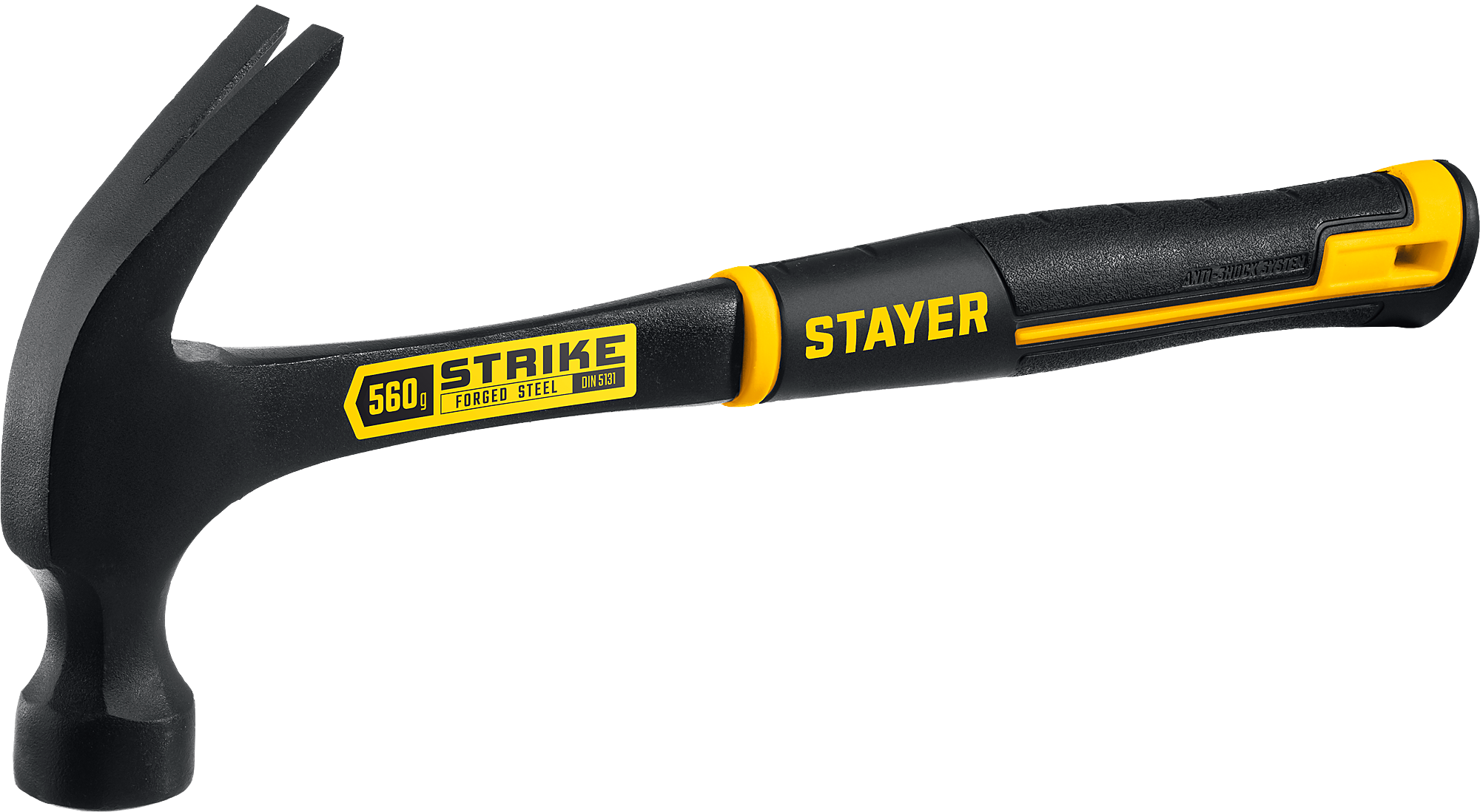 Молоток-гвоздодёр цельнометаллический столярный 560 гр Strike Professional Stayer 2025-560 - фото
