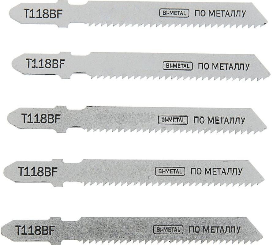 Пилка по металлу для электролобзика T118BFHawera F00Y144225, сталь HSS, 5 шт - фото