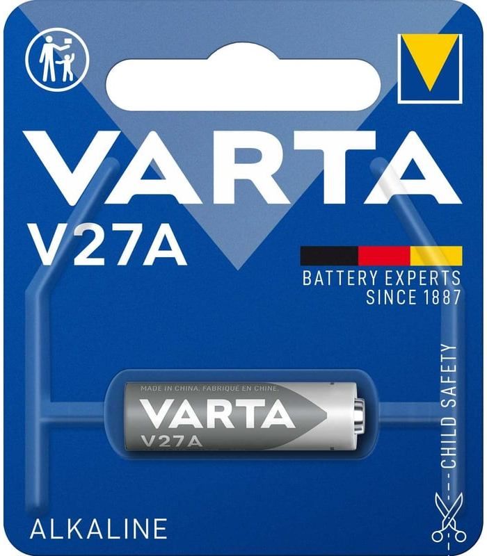 Батарейка V27A щелочная 12 В Varta 4227101401М - фото