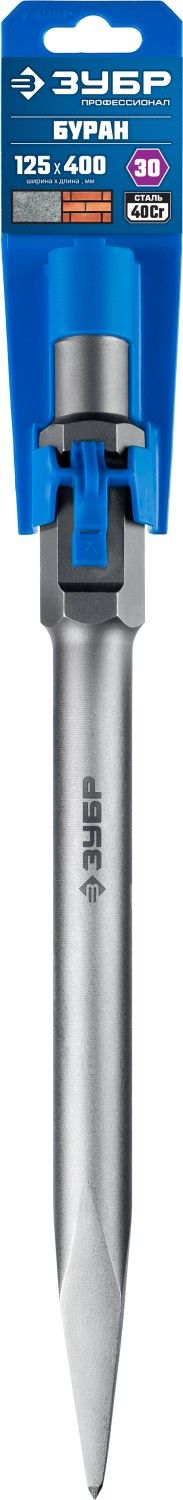 Зубило пикообразное 600 мм HEX 30 ЗУБР БУРАН 29375-00-600 - фото