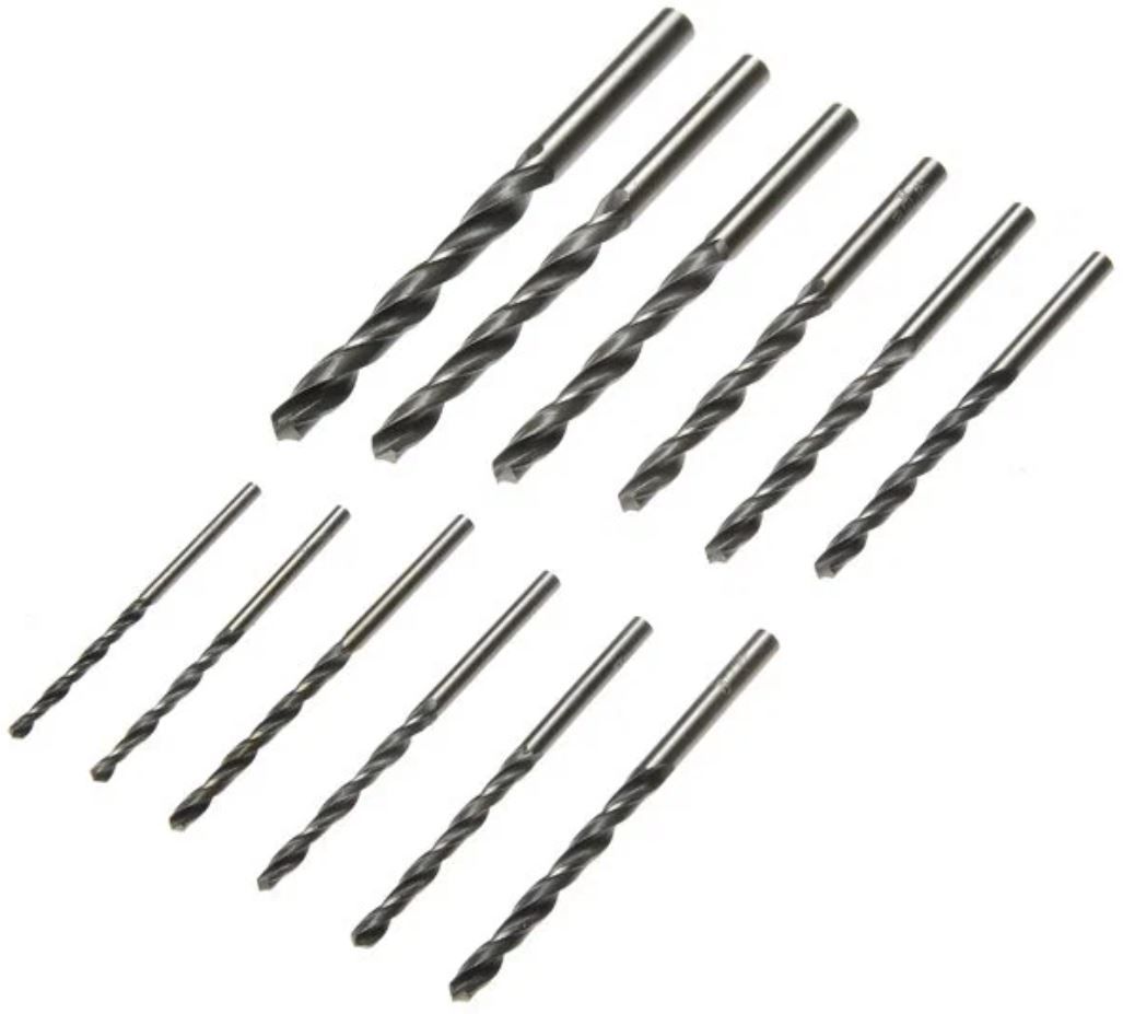 Набор сверл по металлу 3-8 мм Р6М5 №1 Волжский Инструмент 5503065, 12 шт - фото
