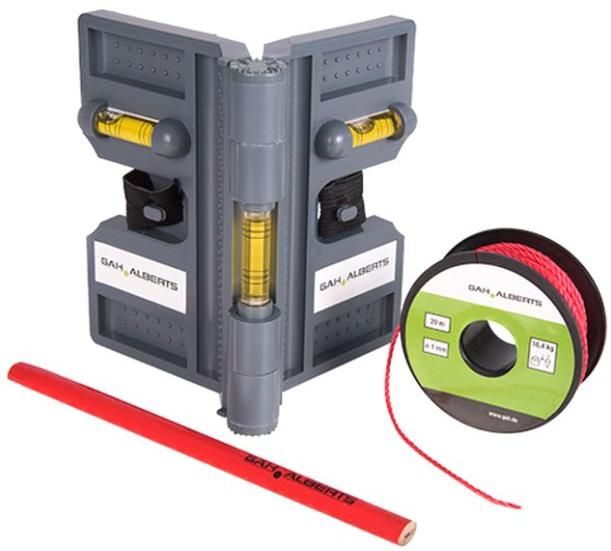 Изображение товара Монтажный набор для столбов Gah Alberts 212087 с уровнем и шнуром