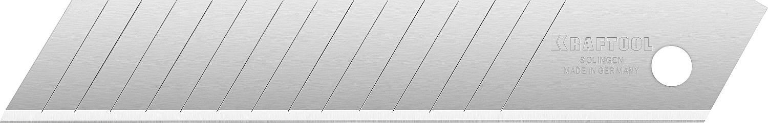 Лезвия сегментированные 18 мм 15 сегментов Solingen Kraftool 09606-18-S5, 5 шт - фото