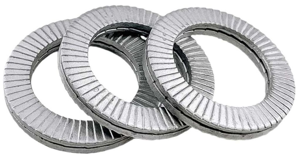 Шайба М12 DIN 25201 (аналог Nord-Lock), сталь с цинк-ламельным покрытием - фото