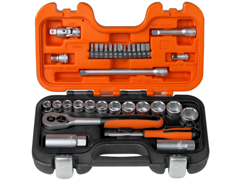 Набор торцевых головок 1/4" и 3/8" BAHCO S330 - фото