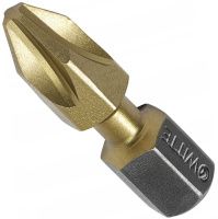 Бита PH2х25 мм TiN Bitflex Witte 28422, с покрытием нитрид титана