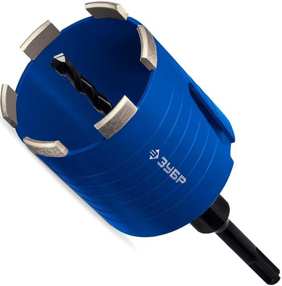 Сверло центрирующее для сегментной коронки 8х120 мм с пластиной ВК8, к/х ЗУБР 29879-08 - фото