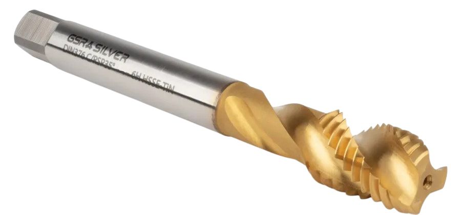 Метчик машинный HSSE-TiN Silver DIN376 С/RSP35° GSR - фото