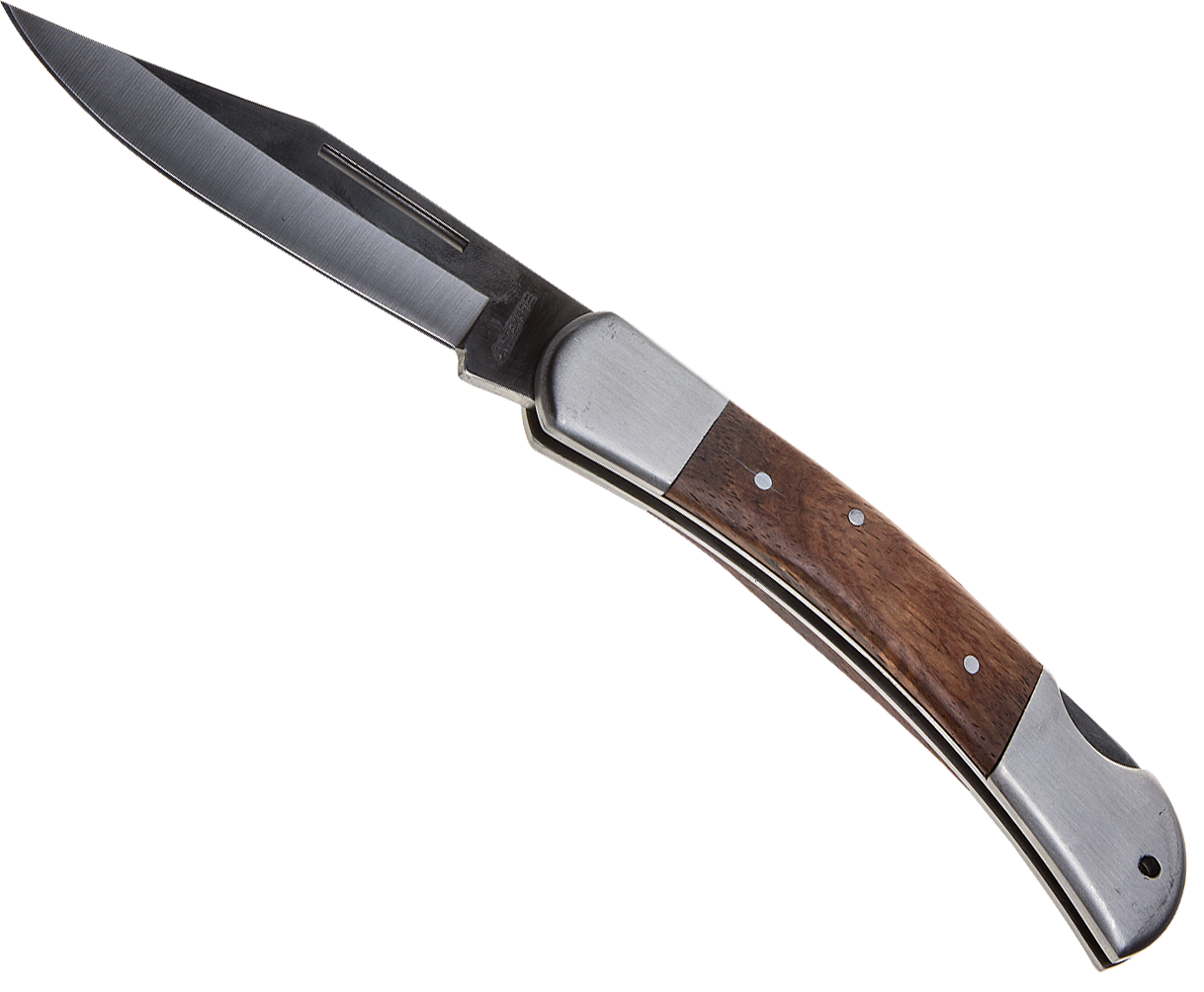 Нож складной 97 мм с деревянными вставками Stayer 47620-2 - фото