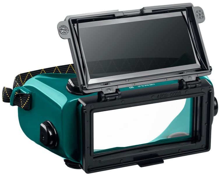 Очки газосварщика панорамные с откидным блоком Kraftool 1108 - фото