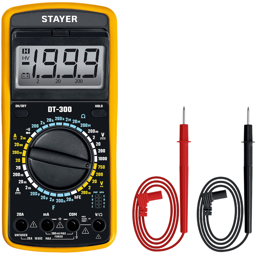 Мультиметр цифровой Stayer DT-300 45321 - фото