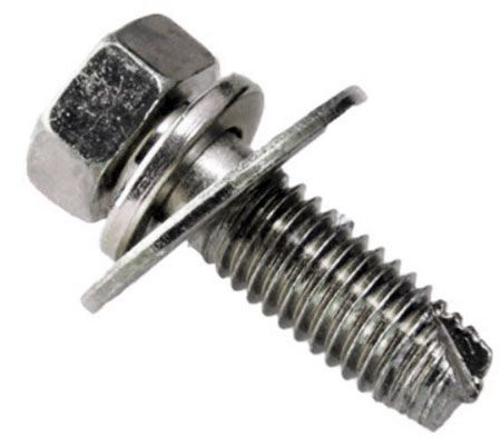 Болт шестигранный М6х1х16 мм с шайбами SN-10158-2 - фото