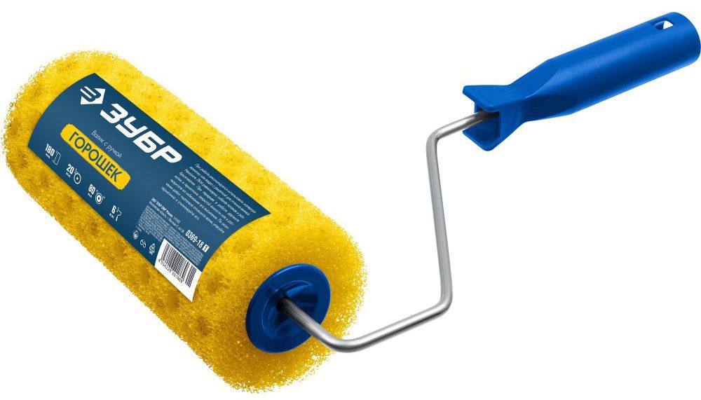 Валик малярный 80х180 мм Горошек Мастер ЗУБР 0369-18_z01, поролон - фото