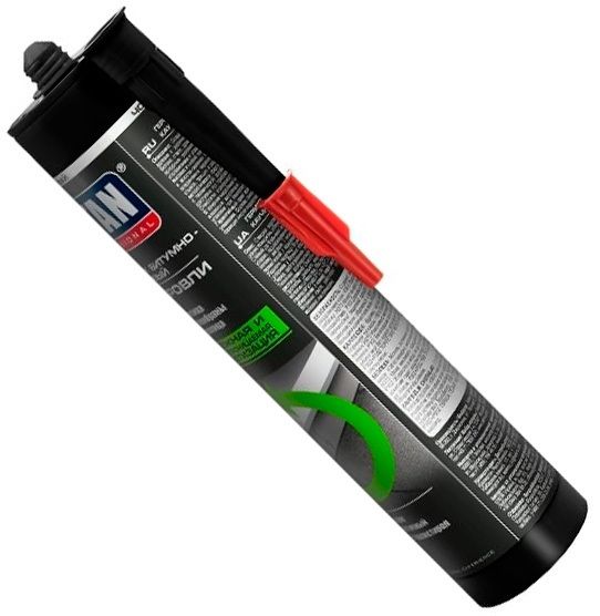 Герметик битумно-каучуковый кровельный Professional 310 мл TYTAN 250693 черный  - фото