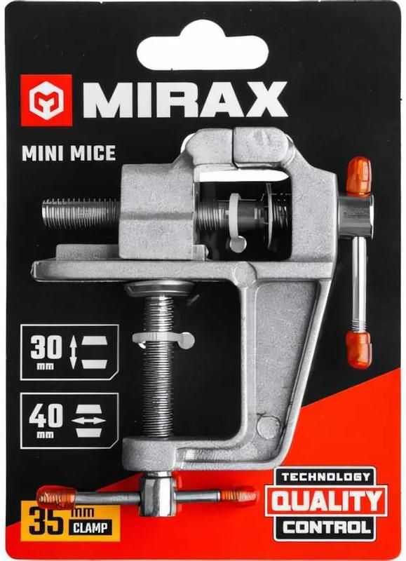 Тиски настольные для точных работ 40 мм Mirax 32472-40 - фото