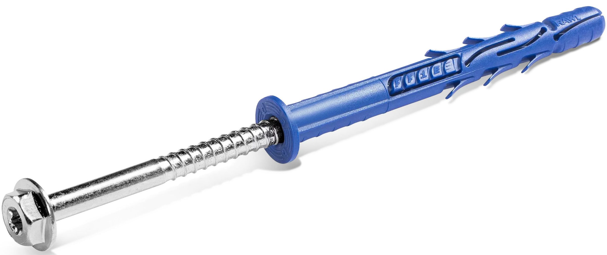 Дюбель фасадный с шурупом с шестигранной головкой 10х200 мм Rawlplug R-FF1-N-10K200, оцинкованная сталь - фото