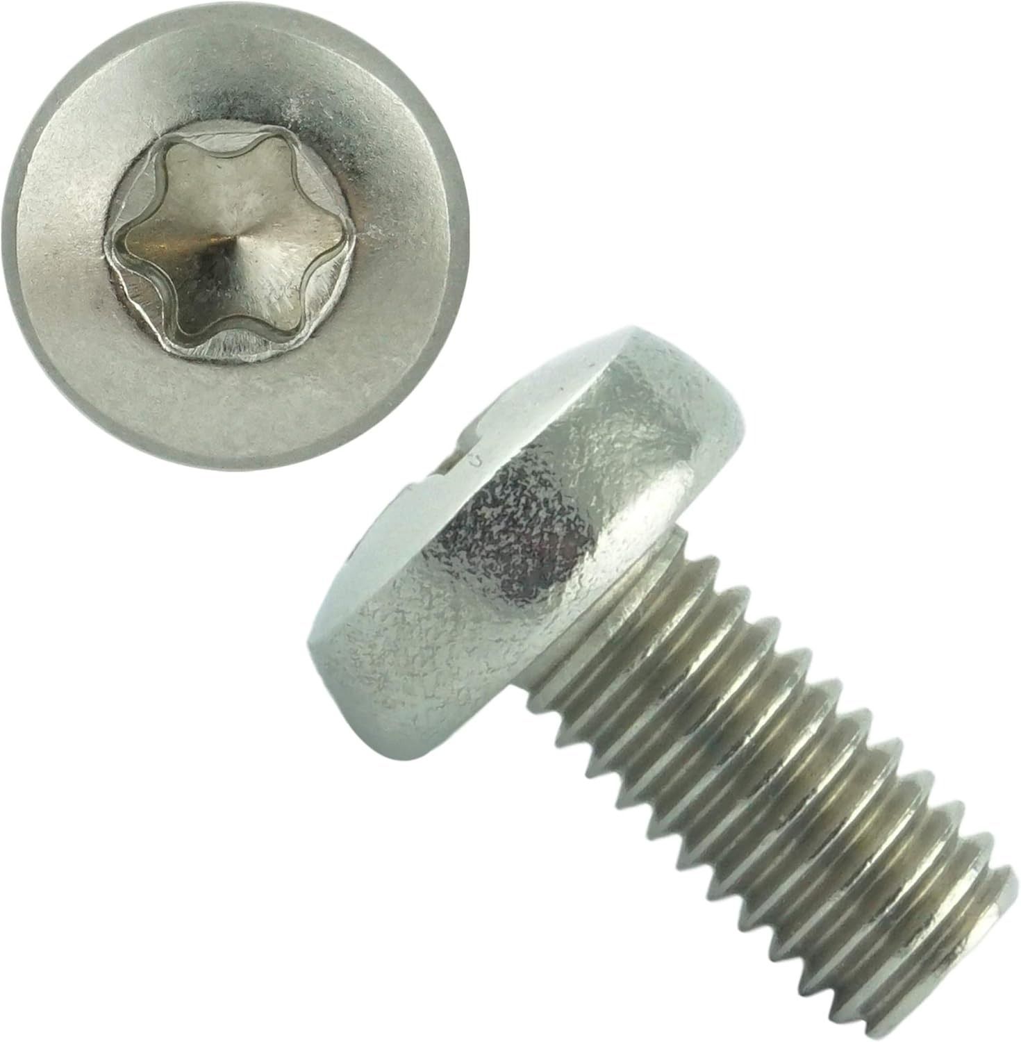 Винт полусфера М6х65 TX30 DIN 7985, нержавеющая сталь А4 - фото