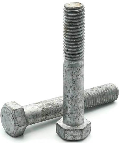 Болт шестигранный М39х380 мм DIN 931, класс прочности 10.9, термодиффузионное цинкование - фото
