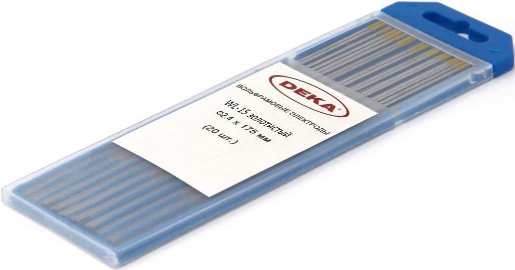 Электрод вольфрамовый DEKA WL-15, золотистый - фото