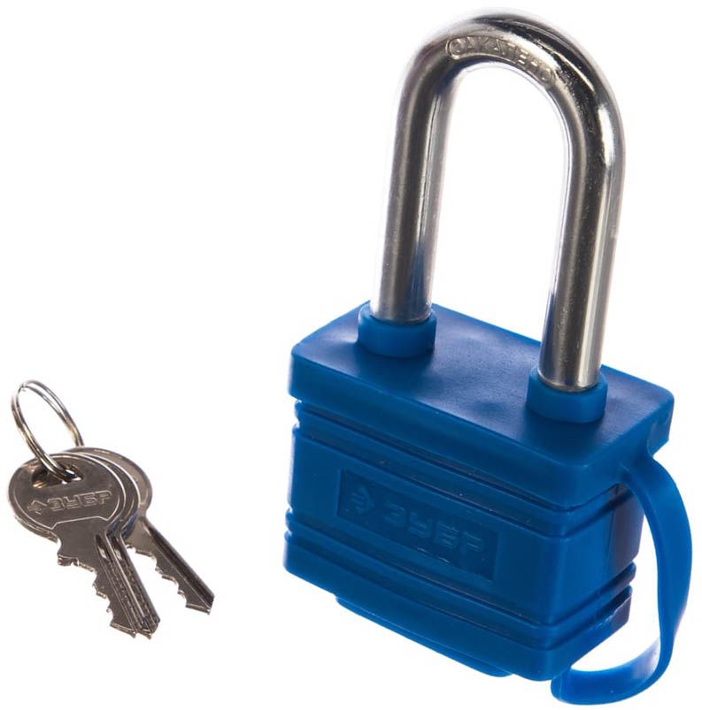 Замок навесной 50 мм в защитном кожухе Эксперт ЗУБР 37211-50_z01, сталь - фото