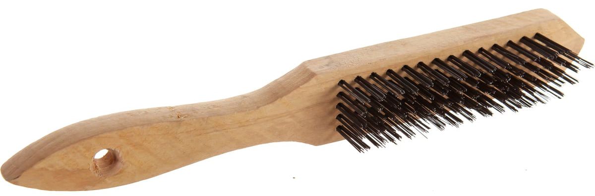 Щетка проволочная стальная с деревянной ручкой Professional Stayer - фото