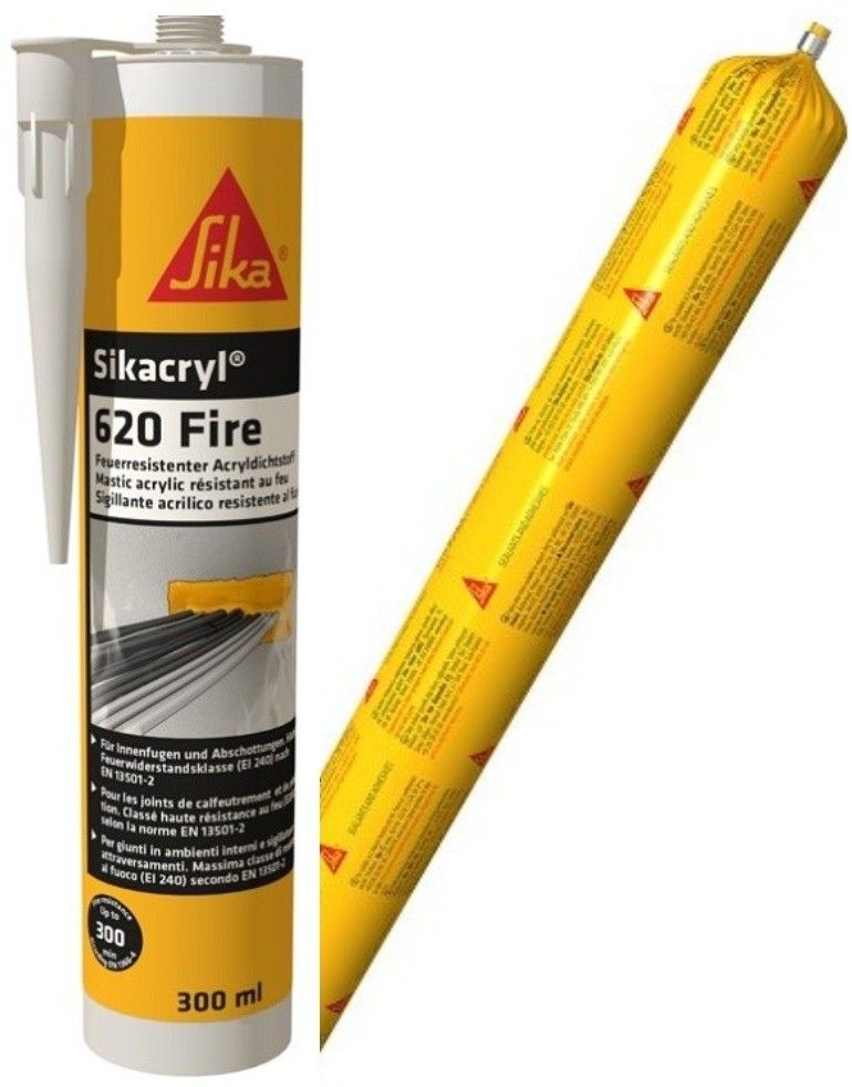 Герметик акриловый огнестойкий SIKA Sikacryl-620 Fire  - фото