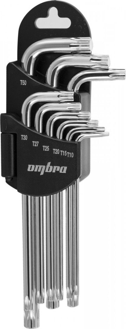 Набор ключей TORX (Т10-Т50) Ombra 953009, 9 штук - фото