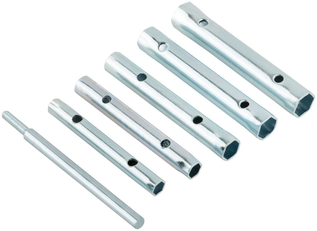 Набор ключей трубчатых 8-17 мм FIT 63736, 6 предметов - фото