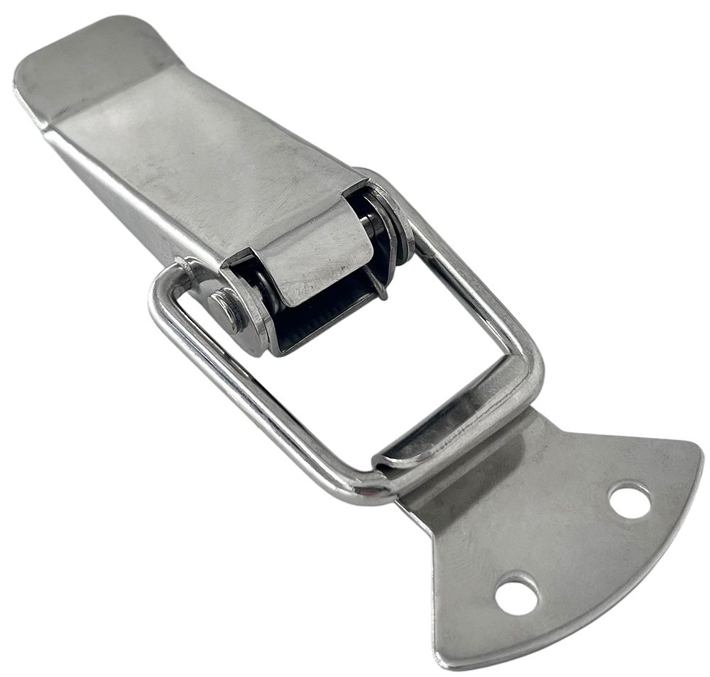 Замок-защелка лягушка L=89 B14C, нержавеющая сталь А2 - фото