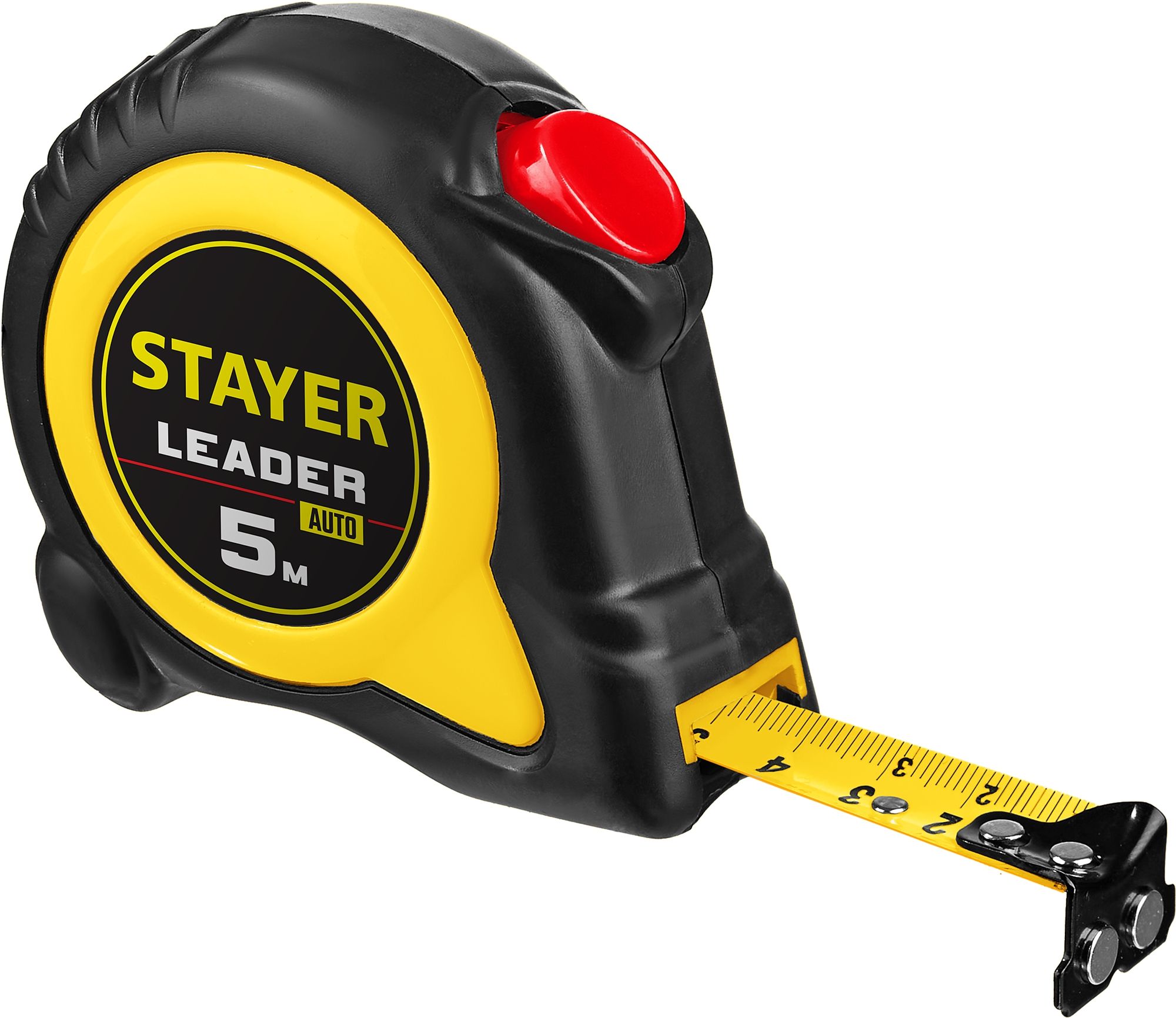 Рулетка измерительная с автостопом 5 м х 25 мм Stayer Leader Professional 3402-10-25 - фото