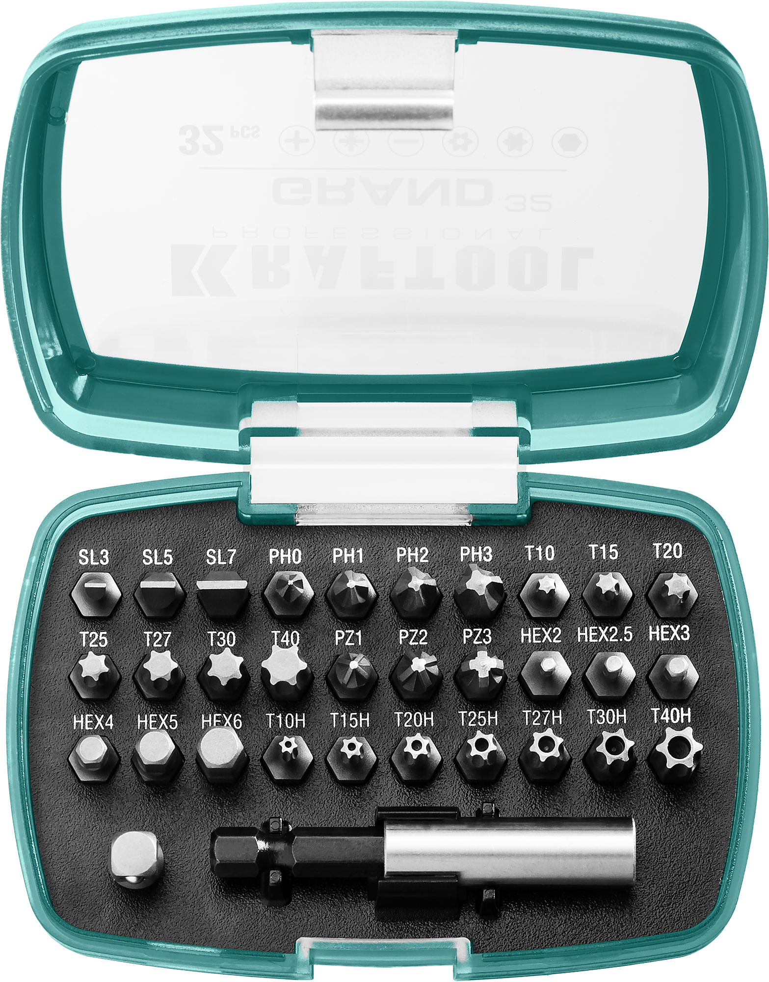 Изображение товара Набор бит Kraftool Grand-32 26083-H32, сталь Cr-Mo, 32 шт
