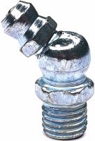Пресс-масленка дюймовая 1/8"-28 DIN 71412 form B угловая 45°, оцинкованная сталь