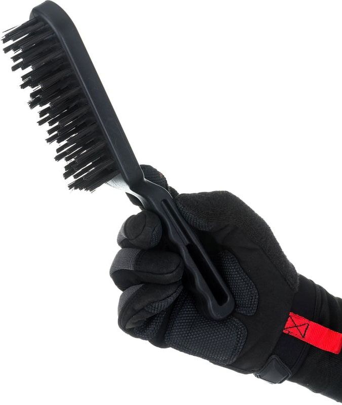 Щетка проволочная стальная с пластмассовой ручкой, 5 рядов, ЗУБР 35011-5 - фото