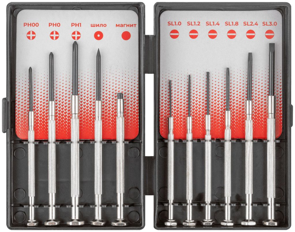 Набор отверток для точных работ КУРС 56132, 11 предметов - фото