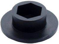 Опора с круглым основанием 32 мм под болт М8 ОП32М8ЧН, пластик