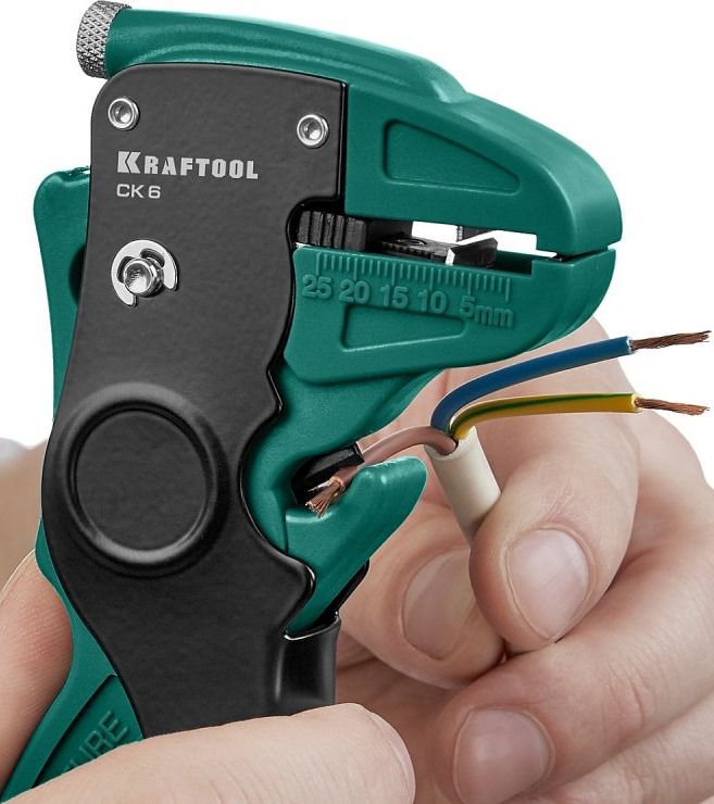 Стриппер автоматический 0,2-6 мм² Kraftool CK-6 22630 - фото
