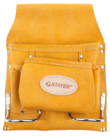 Сумка поясная для инструментов 2 скобы 8 карманов Stayer 38515