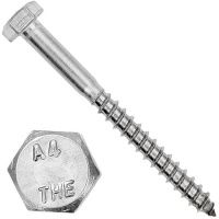 Шуруп-болт (глухарь) 10х110 DIN 571, нержавеющая сталь А4