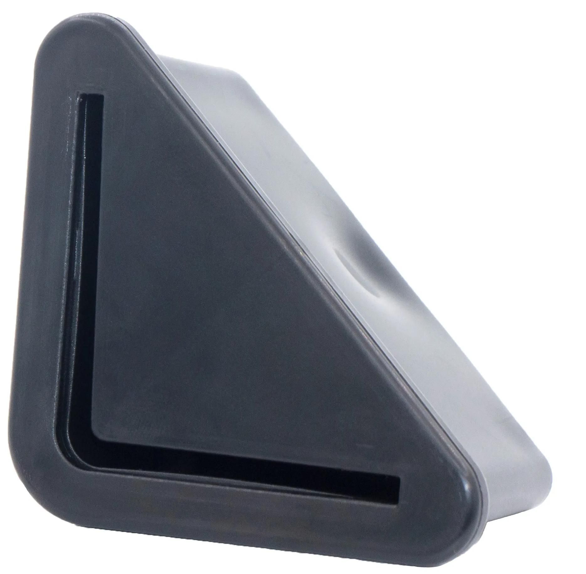 Опора с резьбовым отверстием M8 для равнополочных уголков 40х40 мм У40-40М8ЧН, пластик - фото