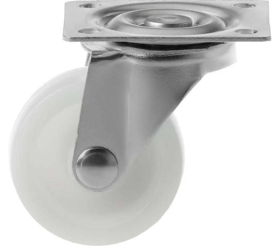 Колесо мебельное полипропиленовое с площадкой, поворотное 38 мм SCPP 15 - фото