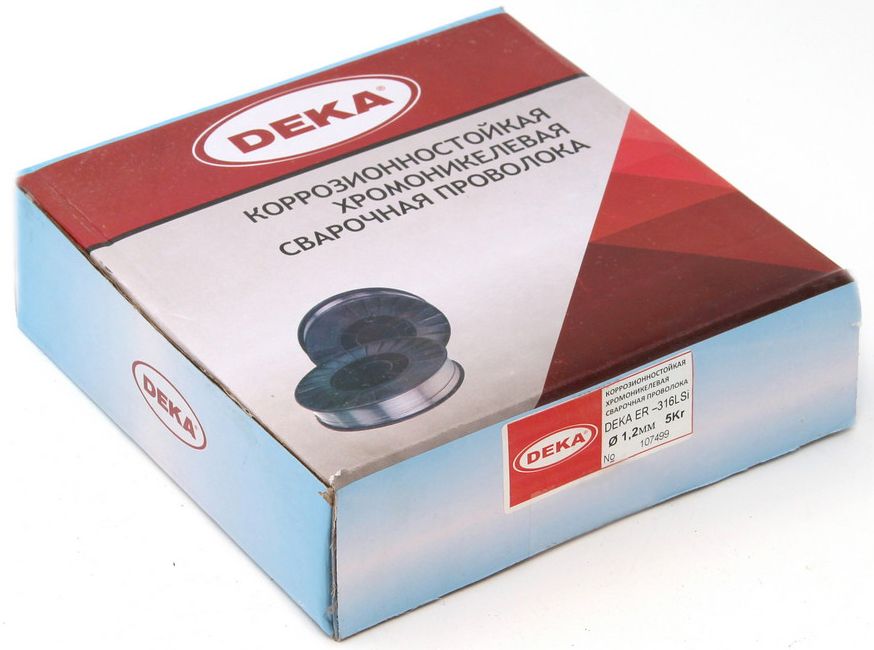 Нержавеющая проволока для сварки 1,2 мм 5 кг DEKA ER 316 Lsi, 15 кг - фото