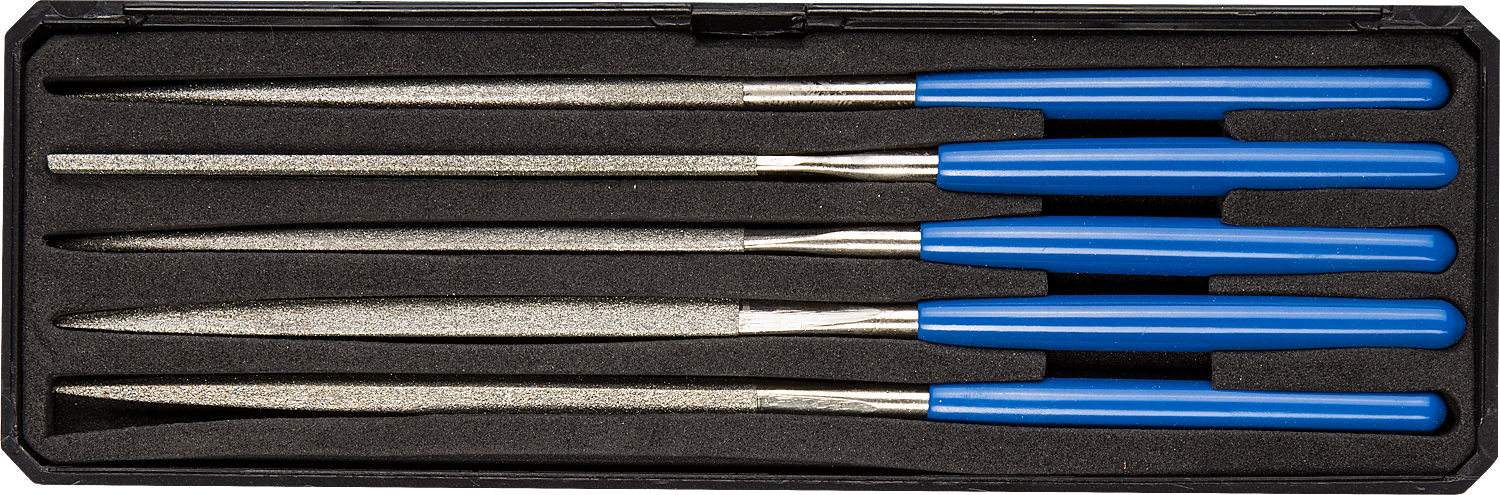 Набор алмазных надфилей 160х80 мм ЗУБР 33388-160-Н5, 5 шт - фото