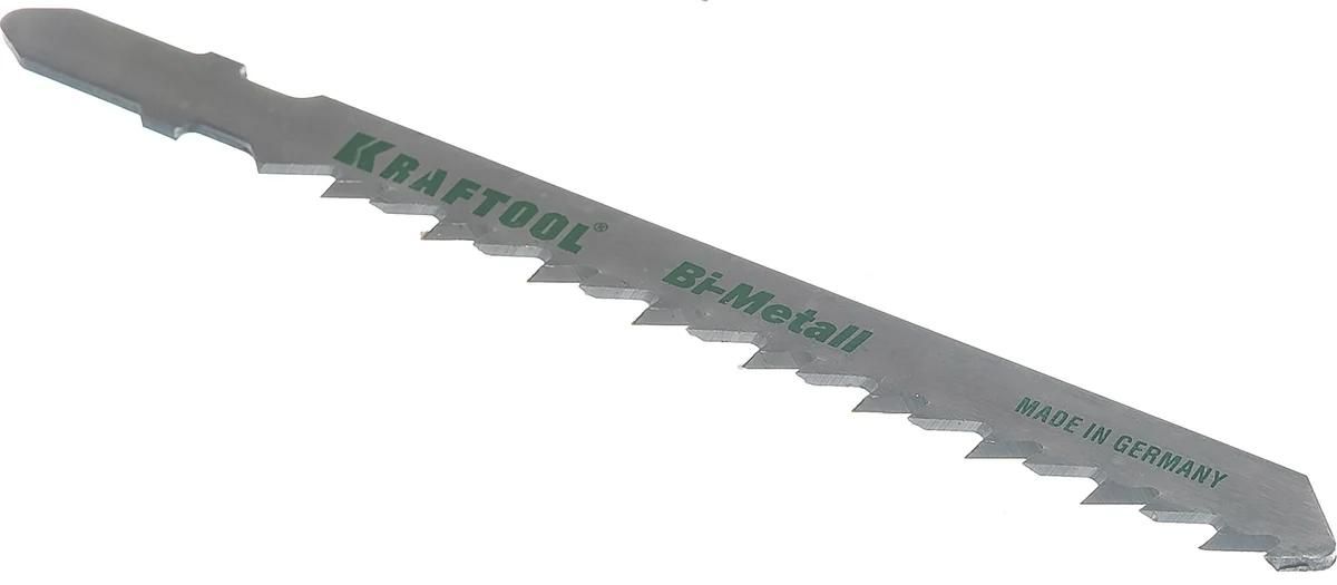 Полотно по дереву для лобзика 100/75 мм, быстрый рез T144DF Kraftool 159520-4, биметалл, 2 шт - фото