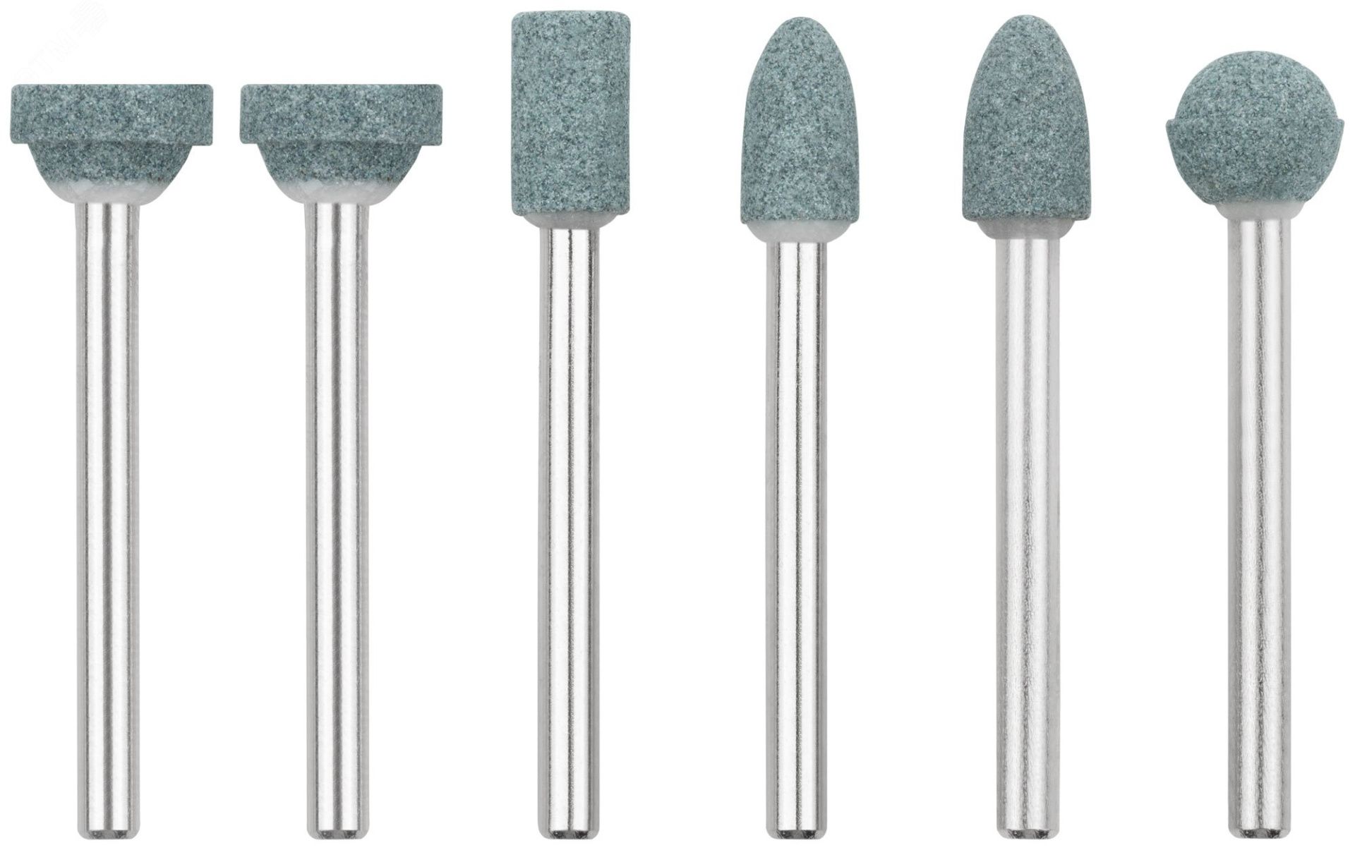 Набор шарошек абразивных по кафелю, мрамору, стеклу FIT 36925, 6 шт - фото