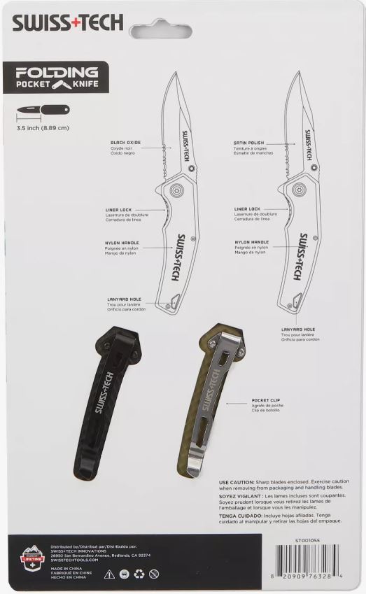 Набор из 2 ножей складных Swiss+Tech ST001055 - фото